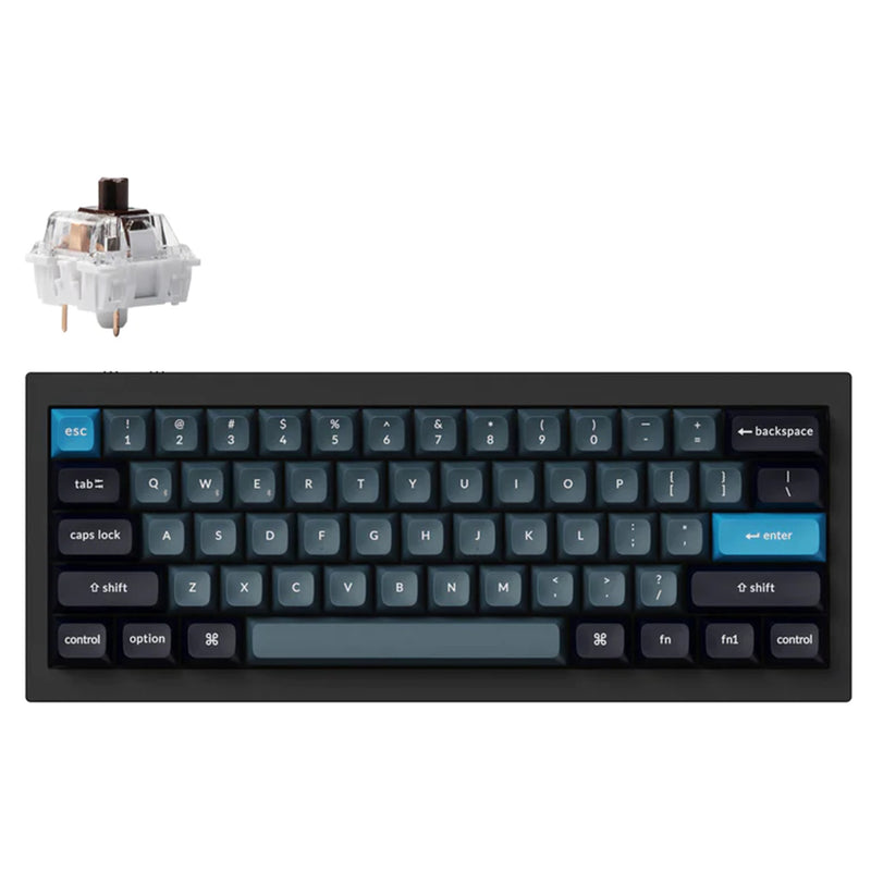 Keychron Q4 Pro Swappable RGB Backlight Brown Switch KSA Keycap - Black