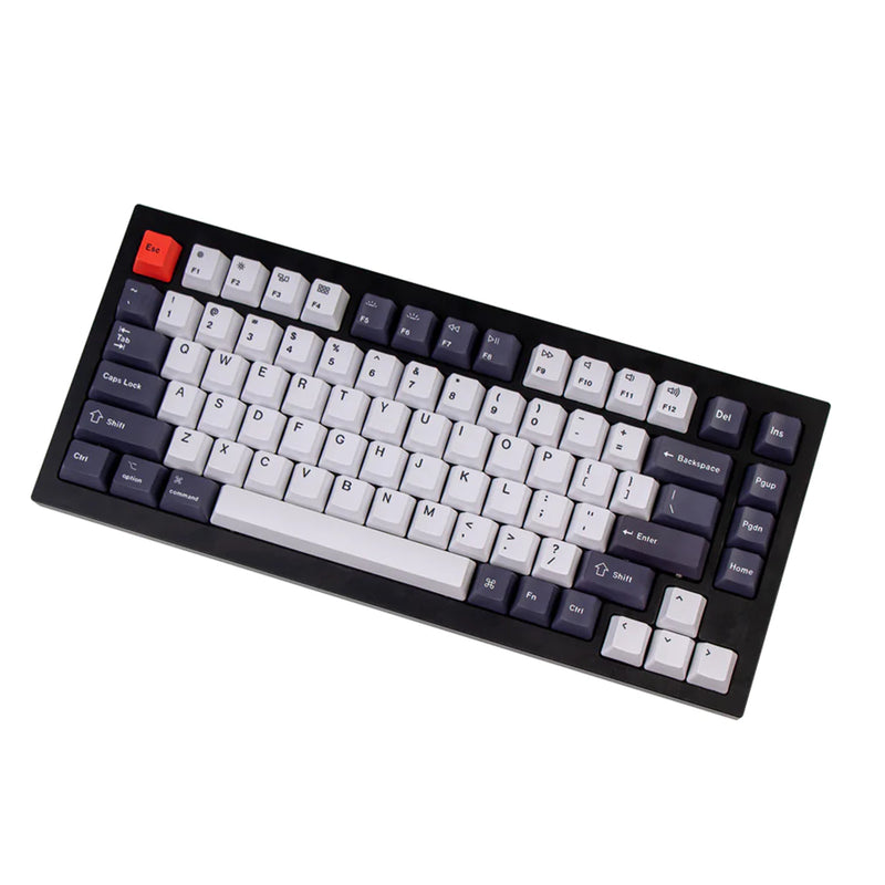 Keychron OEM Dye-Sub PBT Keycap Set - Bluish Black White Full Set