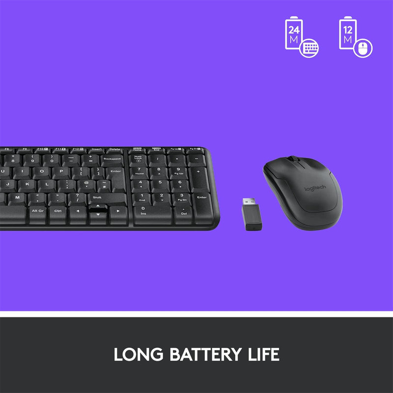 Logitech MK220 Wireless Desktop Keyboard & Mouse Combo