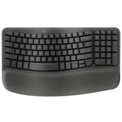 Logitech Wave Keys Wireless Ergonomic Keyboard - Graphite