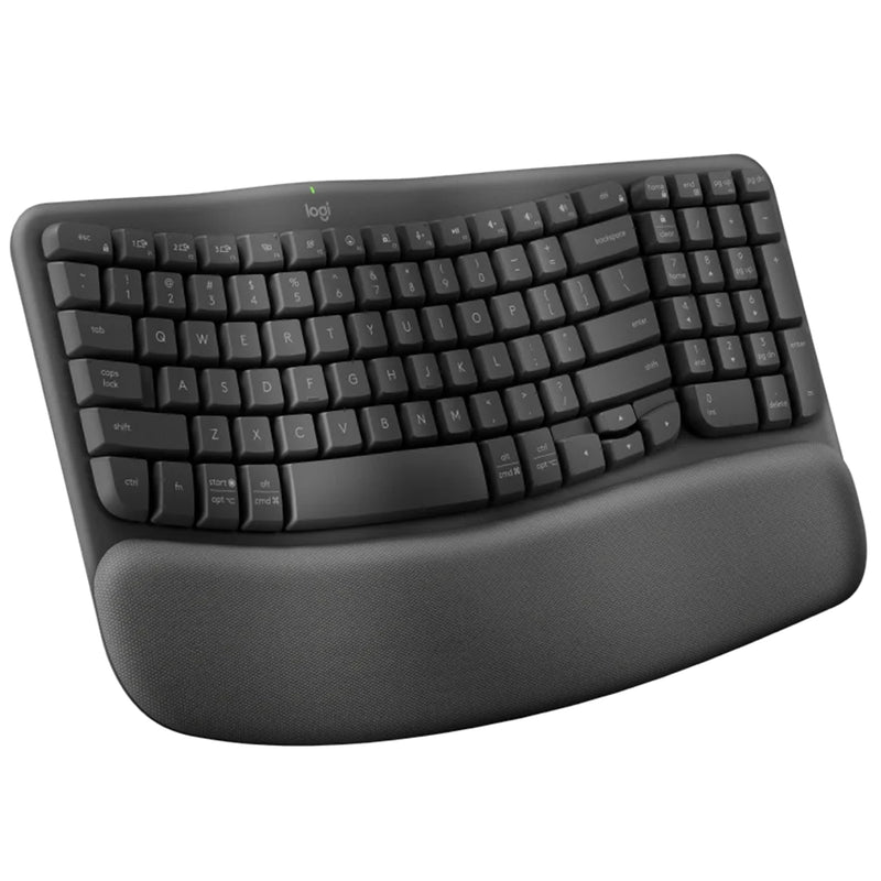 Logitech Wave Keys Wireless Ergonomic Keyboard - Graphite