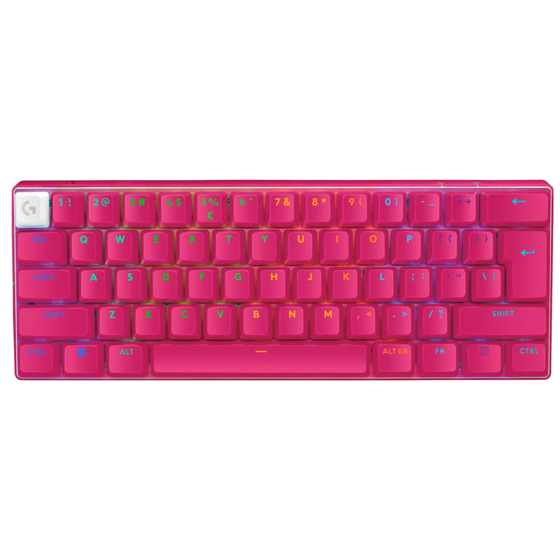 Logitech G Pro X 60 LIGHTSPEED Gaming Keyboard - Magenta