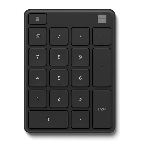 Microsoft Bluetooth Wireless Number Pad Black