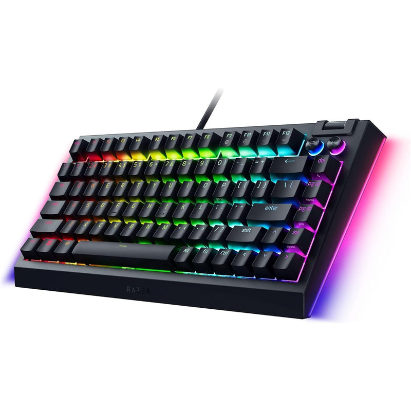 Razer BlackWidow v4 Pro 75% Hot-Swappable Mechanical Gaming Keyboard - Razer Orange Tactile Switch