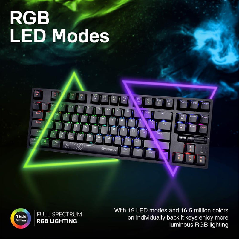 Vertux VERTUPRO-80 HyperSpeed RGB Mechanical Gaming Keyboard