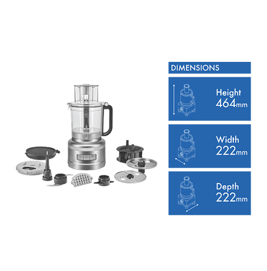 KitchenAid 13 Cup Food Processor Contour Silver