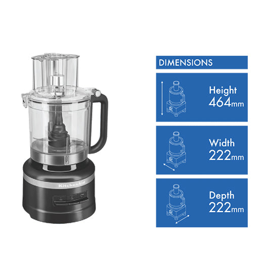 KitchenAid 13 Cup Food Processor Matte Black