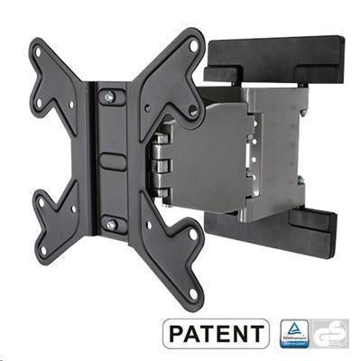 Brateck Lumi LCD-LPA16-224 17-37" Articulating Bracket Wall Mount. 27-262mm Distance to Wall. Tilt: -+15deg, Swivel: 90deg Max Load 30Kg, Max Vesa 200x200