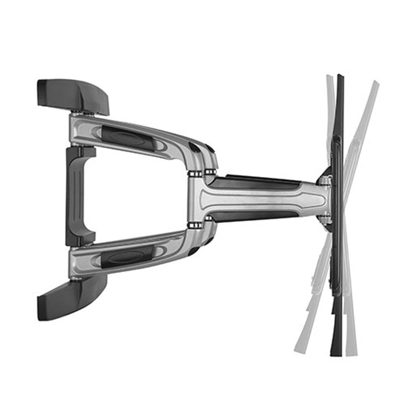 Brateck Lumi LPA31-466 37-70" Full Motion Bracket Tilt -15 +5deg, Swivel -60 +60deg, Rotate -2.5 +2.5deg.TV to wall 53-518mm.Max VESA 600x400. 50kg Max load. Solid Wall or Double Stud Install.