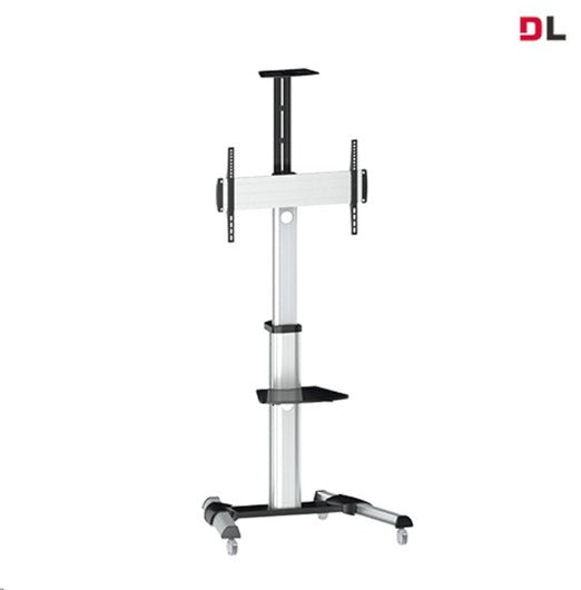 Brateck TTV04-46TW 37-70" Telescopic Height Adjustable TV Cart. Max VESA 600x400. Tilt +5-12 degree. Rotate 90degree Max weight 50kg.