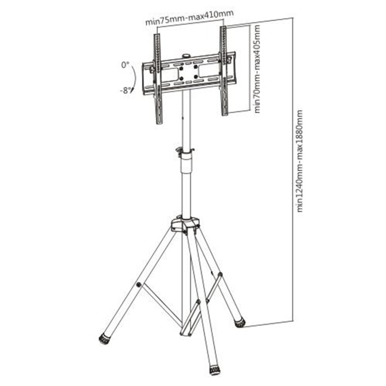 LUMI Lumi TT08-44T Tilting TV Mount with Portable Tripod Stand 32"-55" 35KG max VESA200x200 300x300