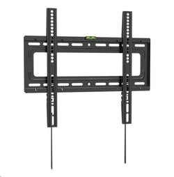 Brateck Lumi LP46-44F 32-55" Fixed Curved & Flat TV Wall Mount. Click-in spring lock with easy release tabs. Integrated bubble level. Max Weight 40kg, max VESA 400x400mm. Profile 28mm.