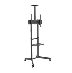 LUMI T1040T Versatile & Compact Steel TV Cart For most 37''-70'' TVs up to 50kg/110lbs