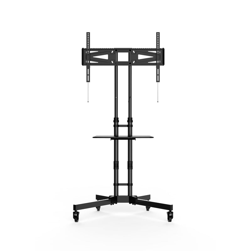 Loctek TV Cart 32"-65" Mobile Trolley, - Max Load 40kg - Height Adjustable 963-1424mm - 5 Years Warranty