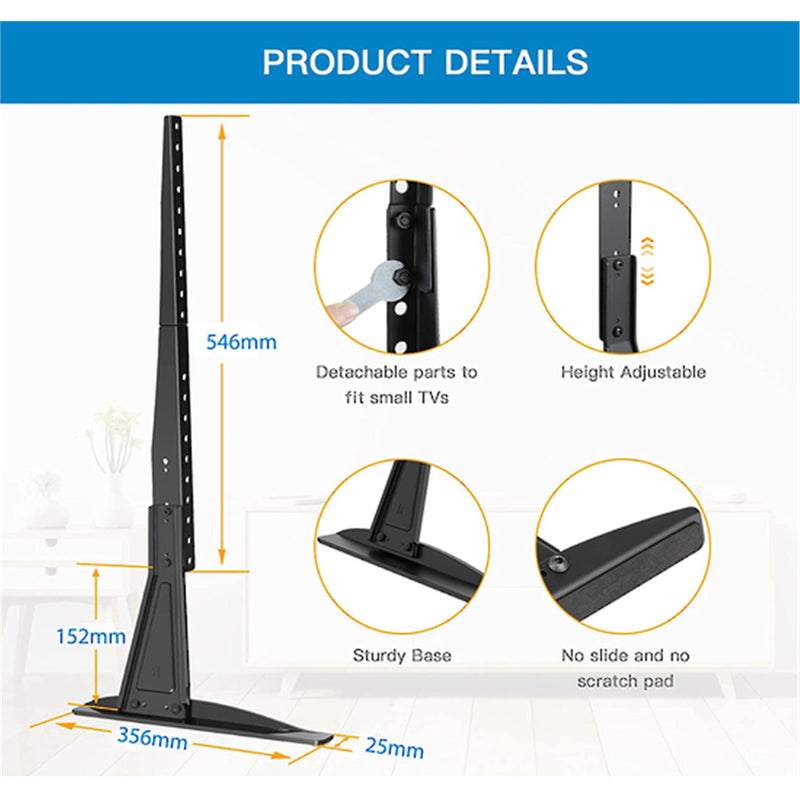 Perlesmith PSTVS01-1 TV Stand for 37-70 Inch Flat Screen, LCD TVs