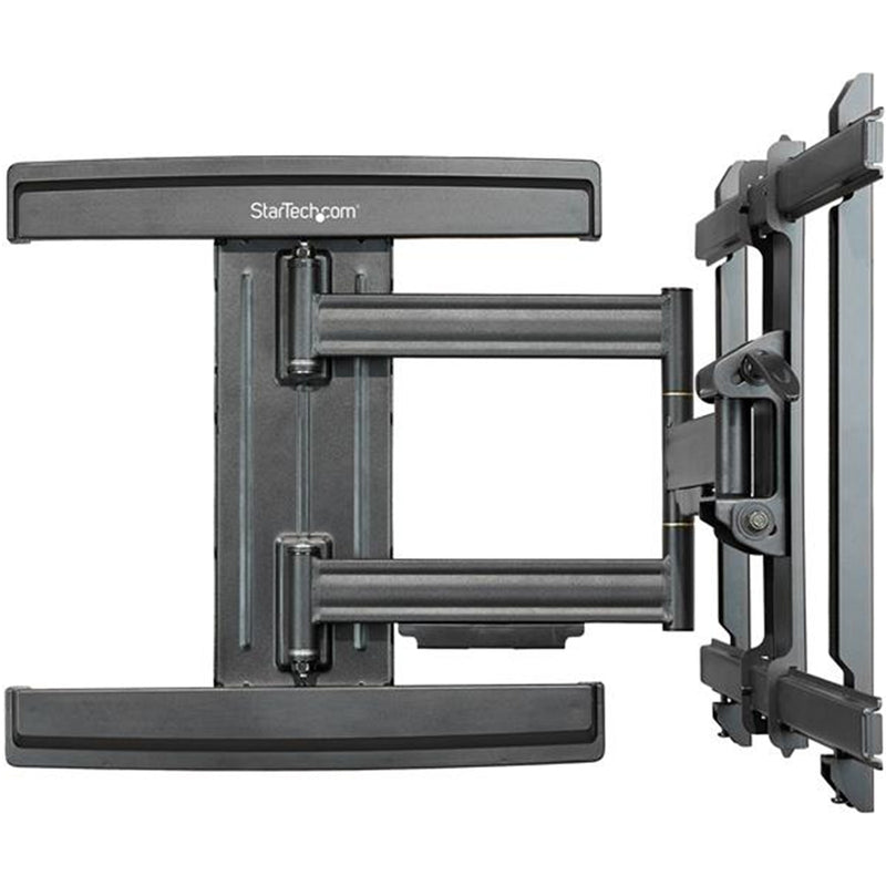 StarTech FPWARTS1 TV Wall Mount for up to 80 inch (100lb) VESA Mount Displays - Low Profile Full Motion Universal TV Wall Mount Bracket - Heavy Duty Adjustable Tilt/Swivel Articulating Arm