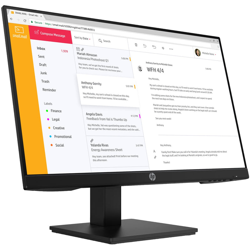 HP P24h G4 24" FHD Business Monitor