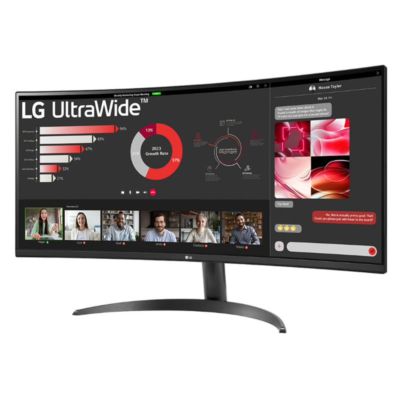 LG 34WR50QC-B 34" UltraWide QHD Curved Monitor