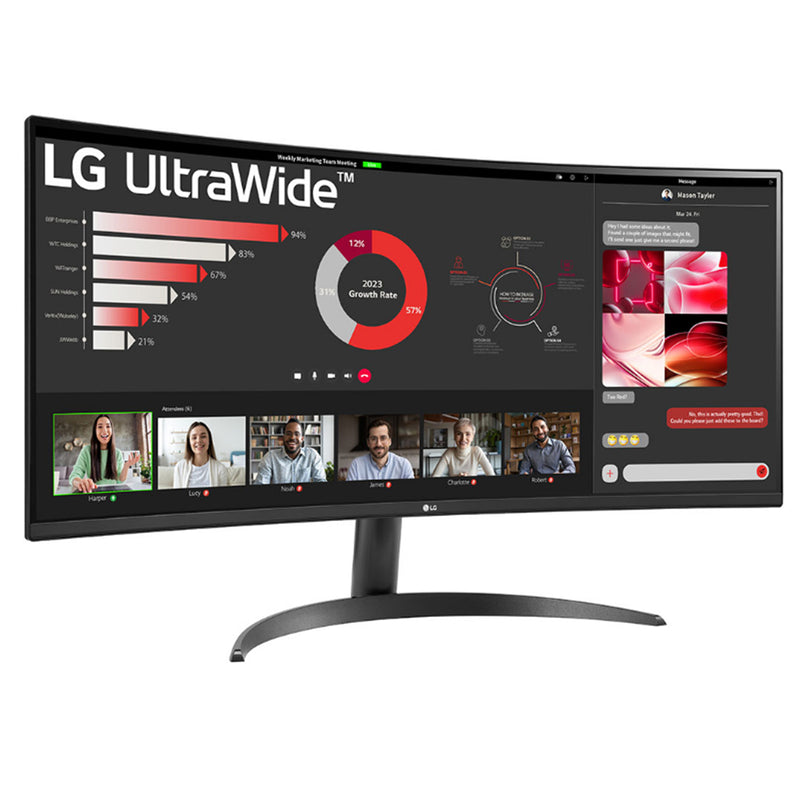 LG 34WR50QC-B 34" UltraWide QHD Curved Monitor