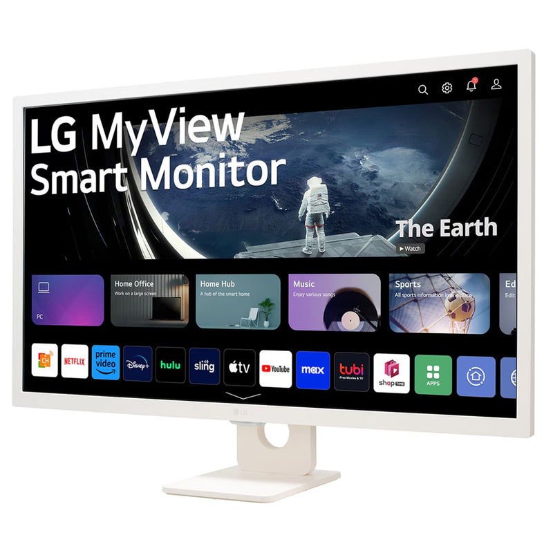 LG 32SR50F-W 31.5" Full HD Smart Monitor with WebOS - White