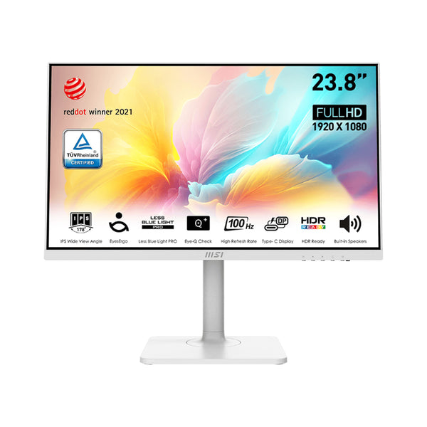 MSI Modern MD2412PW 24" FHD Business Monitor - White