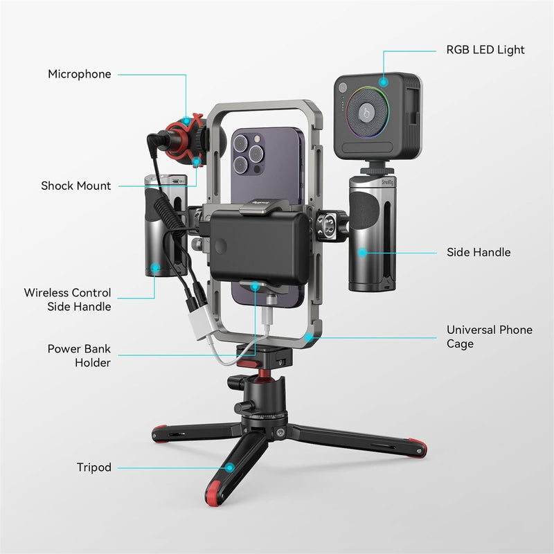 SmallRig All-in-One Video Kit Ultra (2022) - Professional solution for smartphone vlogging and live streaming