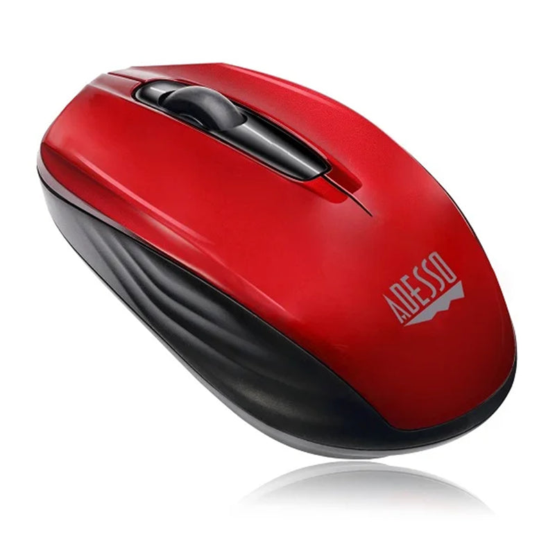 Adesso Wireless Mini Mouse Red