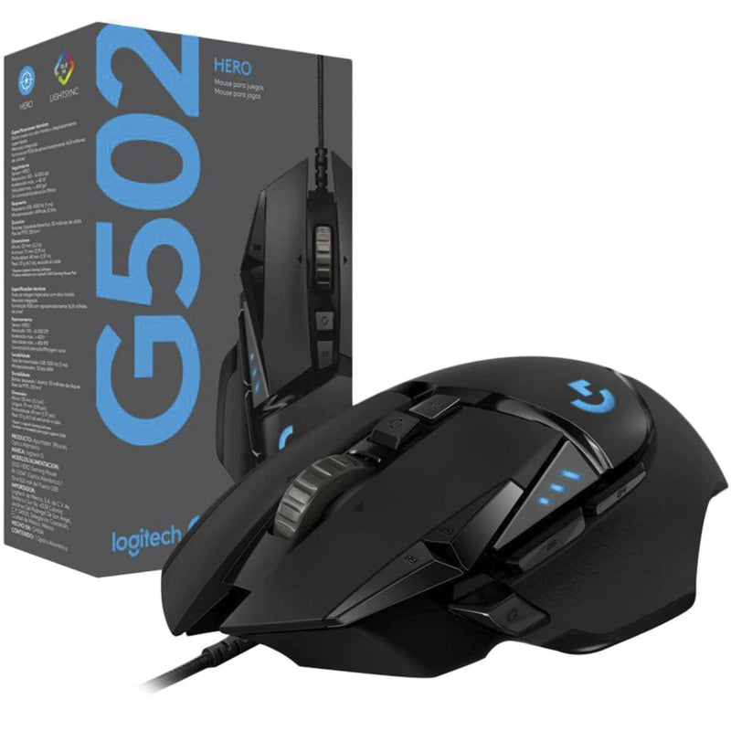 Logitech G502 Hero High Performance RGB Wired Gaming Mouse