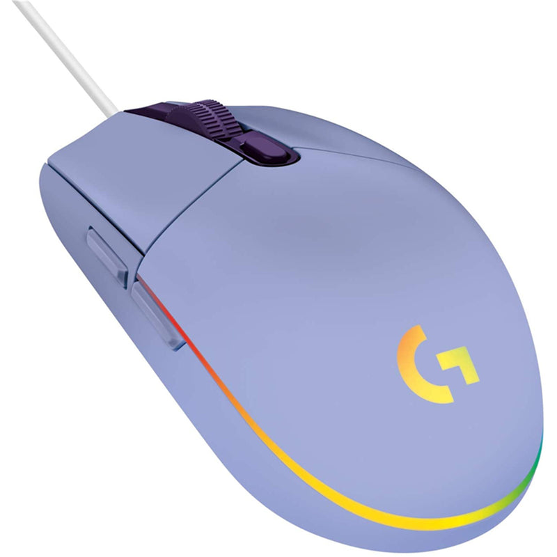 Logitech G203 LIGHTSYNC RGB Wired Gaming Mouse - Lilac