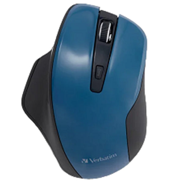 Verbatim Silent Ergonomic Wireless Blue LED Mouse - Teal