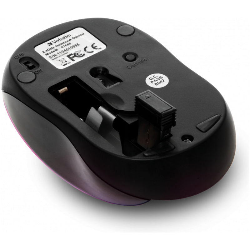 Verbatim GO NANO 49043 Wireless Mouse - Hot Pink