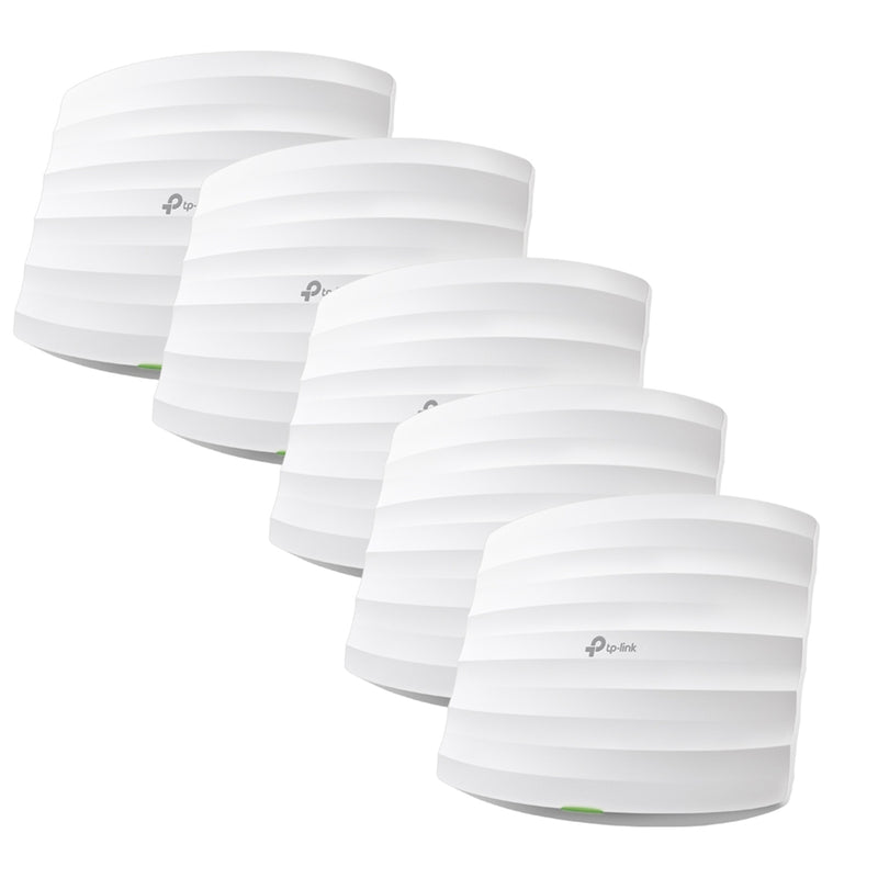 TP-Link Omada EAP245 MU-MIMO, Dual-Band AC1750 (450+1300Mbps) Wi-Fi Access Point - 5 Pack, 2 x Gigabit LAN, PoE+ 12.3W