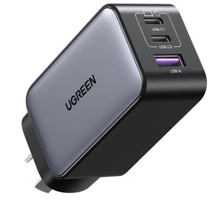 UGREEN Nexode CD244 65W Triple Ports GaN Wall Power Charger - 1x USB-A & 2x USB-C - For Laptops, iPhone & iPad