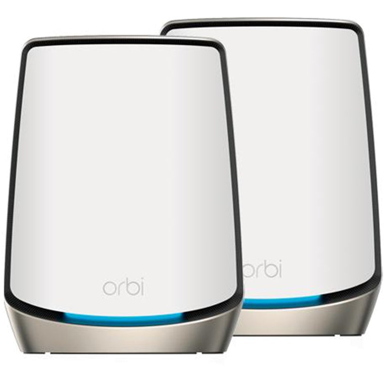 Netgear Orbi RBK862S (AX6000) Tri-Band WiFi 6 Mesh System - White - 2 Pack