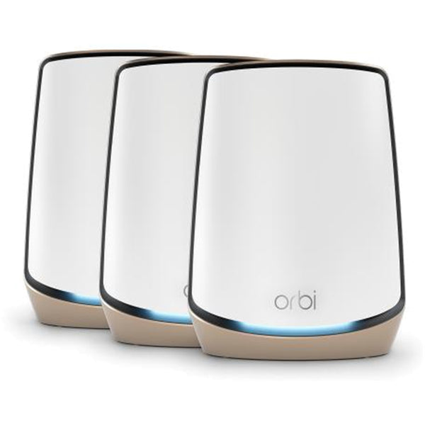 Netgear Orbi RBK863S (AX6000) Tri-Band WiFi 6 Mesh System - White - 3 Pack