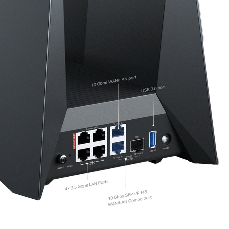 TP-Link Archer GE800 (BE19000) Tri-Band WiFi 7 Multi-Gigabit Gaming Router