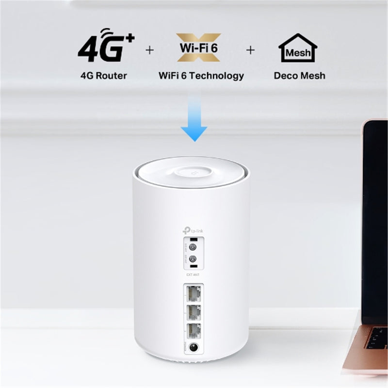 TP-Link Deco X50-4G (AX3000) Dual-Band WiFi 6 64G+ LTE Whole Home Mesh System - 1 Pack