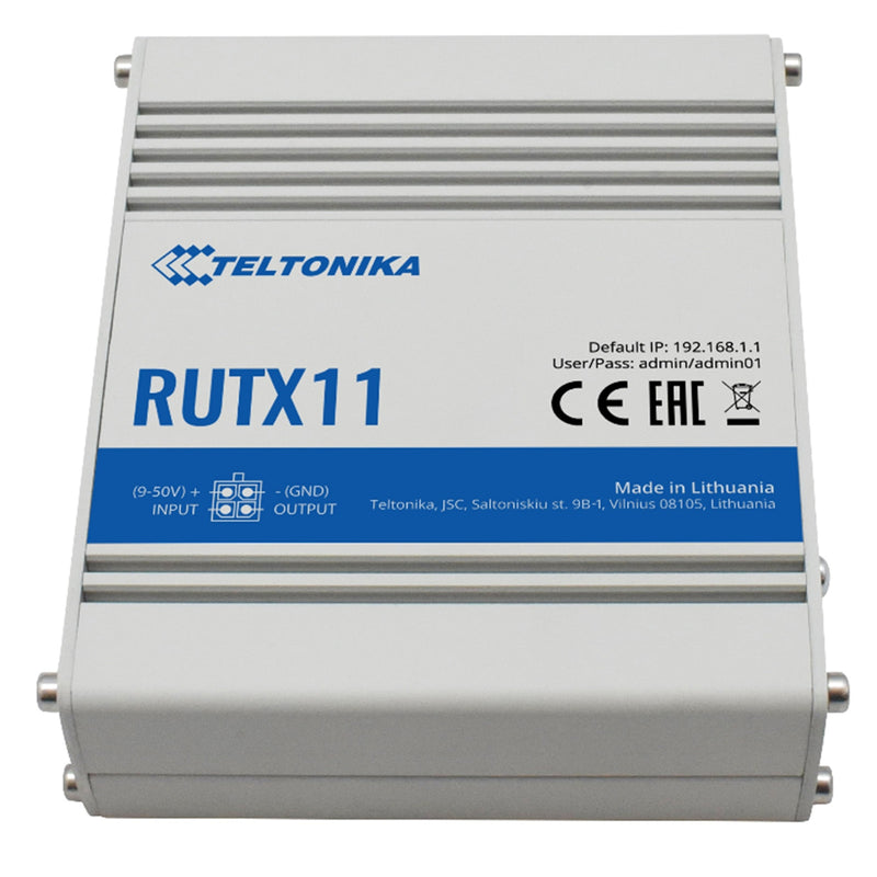 Teltonika RUTX11 Industrial Cellular Router with WiFi