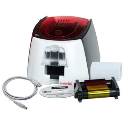 EVOLIS Badgy100 USB Card Printer Starter Kit