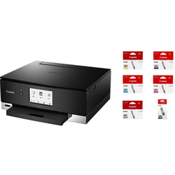 Canon TS8360 Inkjet Multifunction Printer with Extra 6 Standard Individual Ink, Worth $131