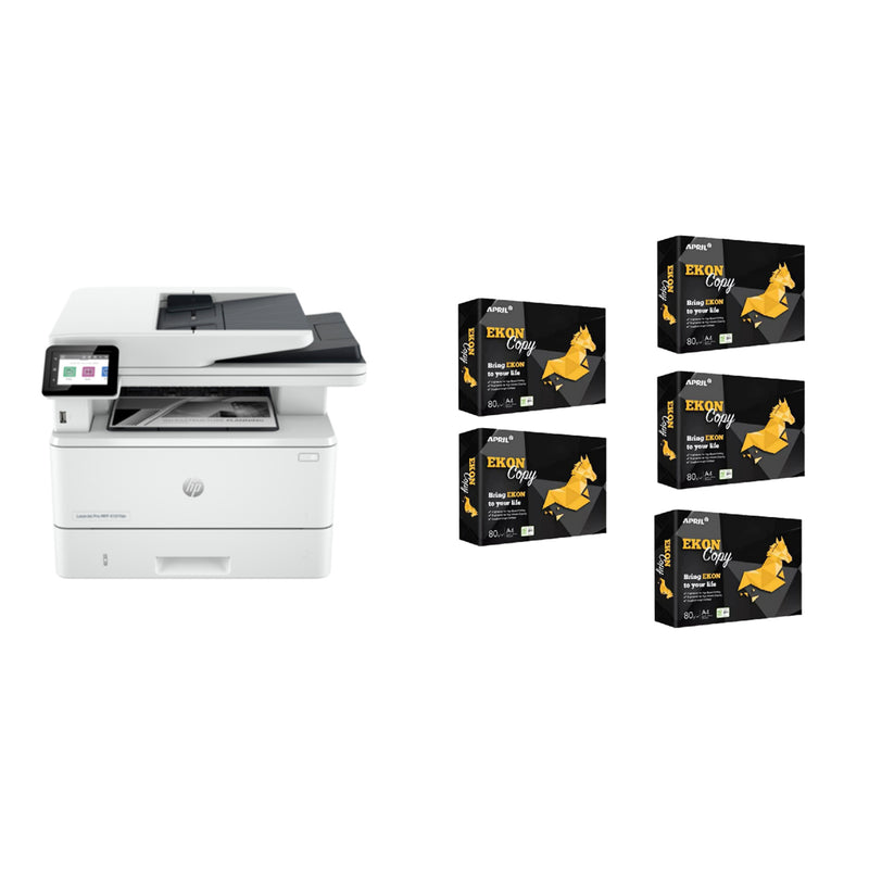 HP Business Printer Startup Pack Includes one 4101FDN Mono Laser MFP Printer & 2500 Sheets A4 Paper