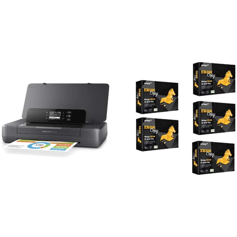 HP Portable Printer Startup Pack Includes one Officejet 200 Portable printer & 2500 Sheets A4 Paper