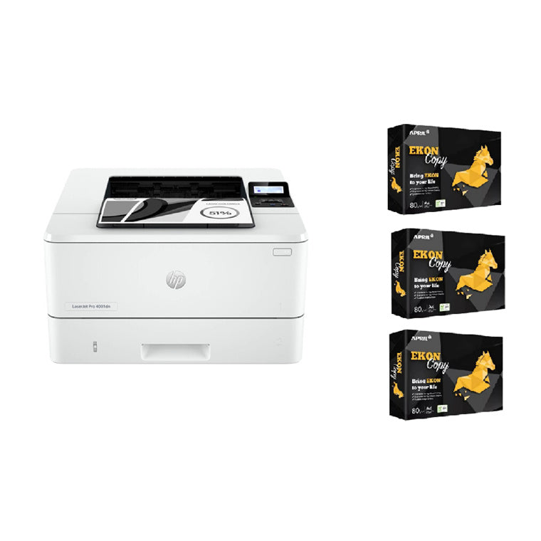 HP Business Printer Startup Pack Includes one 4001DN Mono Laser Printer & 1500 Sheets A4 Paper