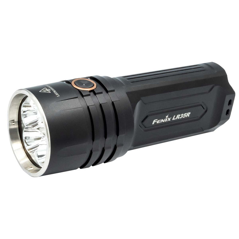 Fenix Search & Rescue LR35R Rechargable LED Torch Max 10,000 Lumens, Head: 2.03" (51.5mm), Powered by 2 x 21700 4000mAH Li-ion Batteries (8000mAh total), Flashlight & Torch, 2 x 21700 4000mAH Li-ion Batteries and USB Charging Cable are Incl