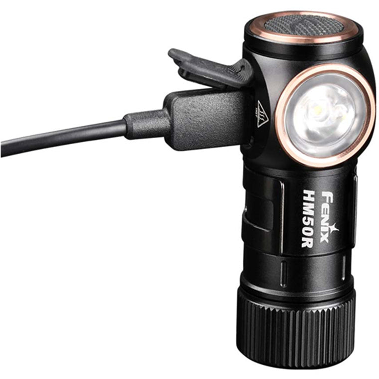 Fenix Work & Outdoor HM50R V2.0 Rechargeable LED Headlamp Max 700 Lumens, Powered by 1 x 16340 700mAH Li-ion Battery (Included), Multipurpose Head Flashlight, Torch, Build-In USB-C Charging Port, Charging Cable is Included