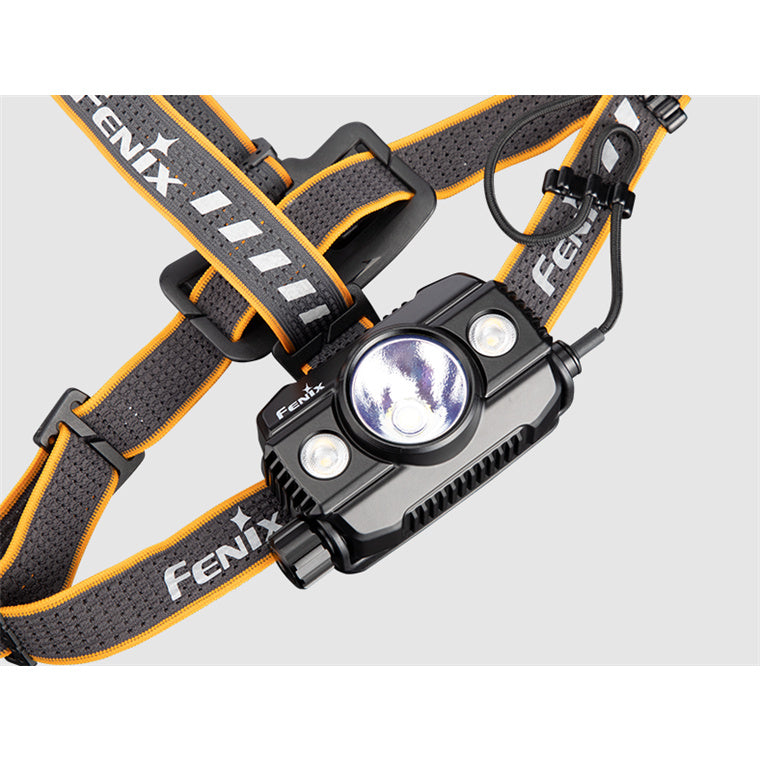 Fenix Search & Rescue HP30R V2.0, Black Expedition Headlamp Max 3,000 Lumens, Powered by 2 x 21700 5,000mAh Li-ion Batteries (Included), Build-In USB-C Charging Port, Dual interface for charging and discharging capability. 5 Years Free Repa