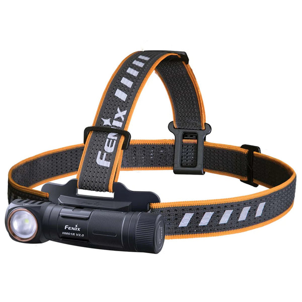 Fenix Work & Outdoor HM61R V2.0 Black Rechargeable LED Headlamp Max 1,600 Lumens Headlamp, Quick-Release Structure, One-key Control, 1 x 18650 3400mAH Li-ion Battery & Magnetic Charging Cable are Included. 5 Years Free Repair Warranty (Batt