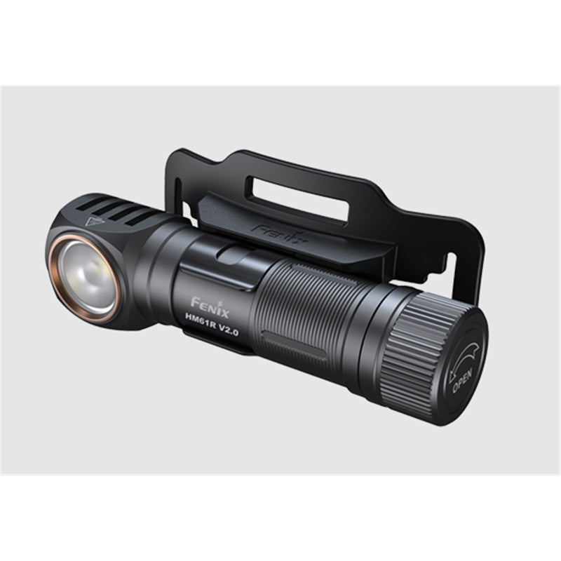 Fenix Work & Outdoor HM61R V2.0 Black Rechargeable LED Headlamp Max 1,600 Lumens Headlamp, Quick-Release Structure, One-key Control, 1 x 18650 3400mAH Li-ion Battery & Magnetic Charging Cable are Included. 5 Years Free Repair Warranty (Batt