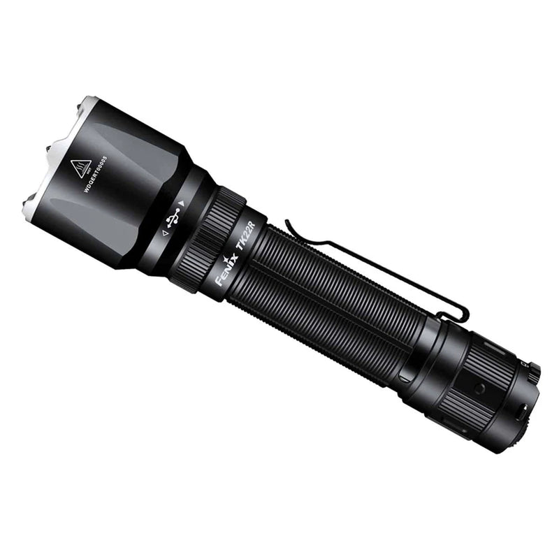 Fenix Tactical Flashlights TK22R Rechargeable LED Torch Max 3,200 Lumens, Head: 1.57" (40mm), Military and Duty Design, Powered by 1 x21700 5000mAH Li-ion Battery, Build-in USB-C Charging Port, Tactical Tail Switch