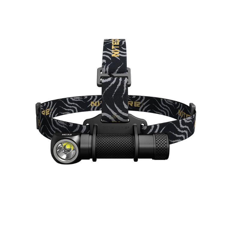 Nitecore Headlamp Series HC33 Battery not included.1800 Lumens, MAX Hitting 187m, CREE XHP35 HD LED, Five Brightness Levels, Versatile High Performance L-shaped Headlamp